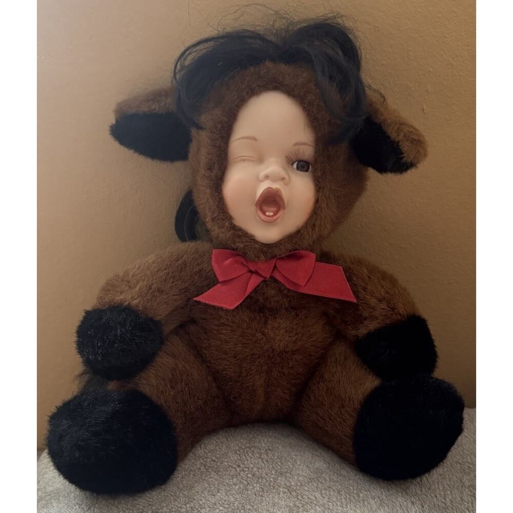 Buackaroo Horse Babes In The Wild Series Showstoppers Doll Porcelain Vintage